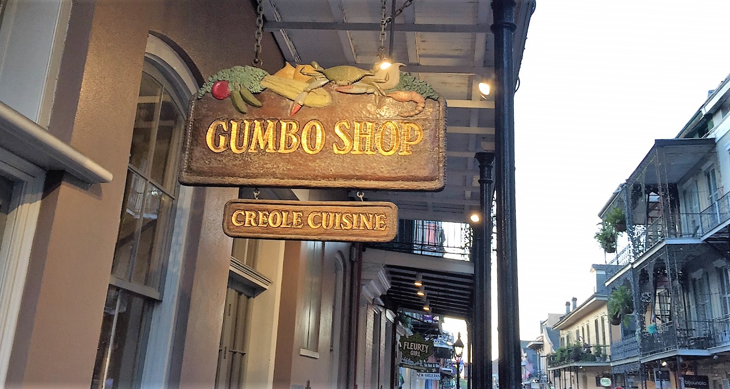 Gumbo Shop from the sidewalk