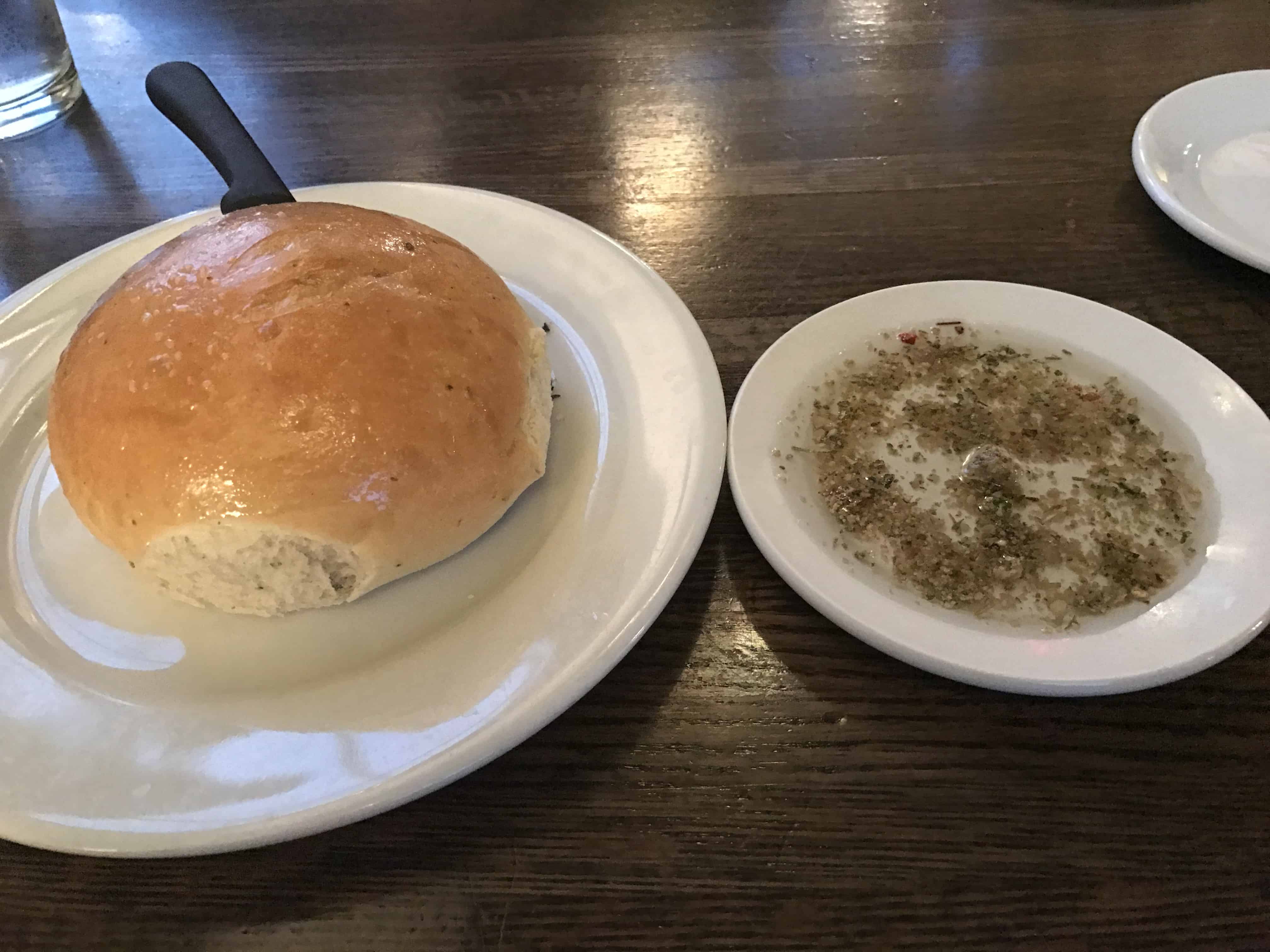 Terranova's rosemary-infused bread with dipping herbs