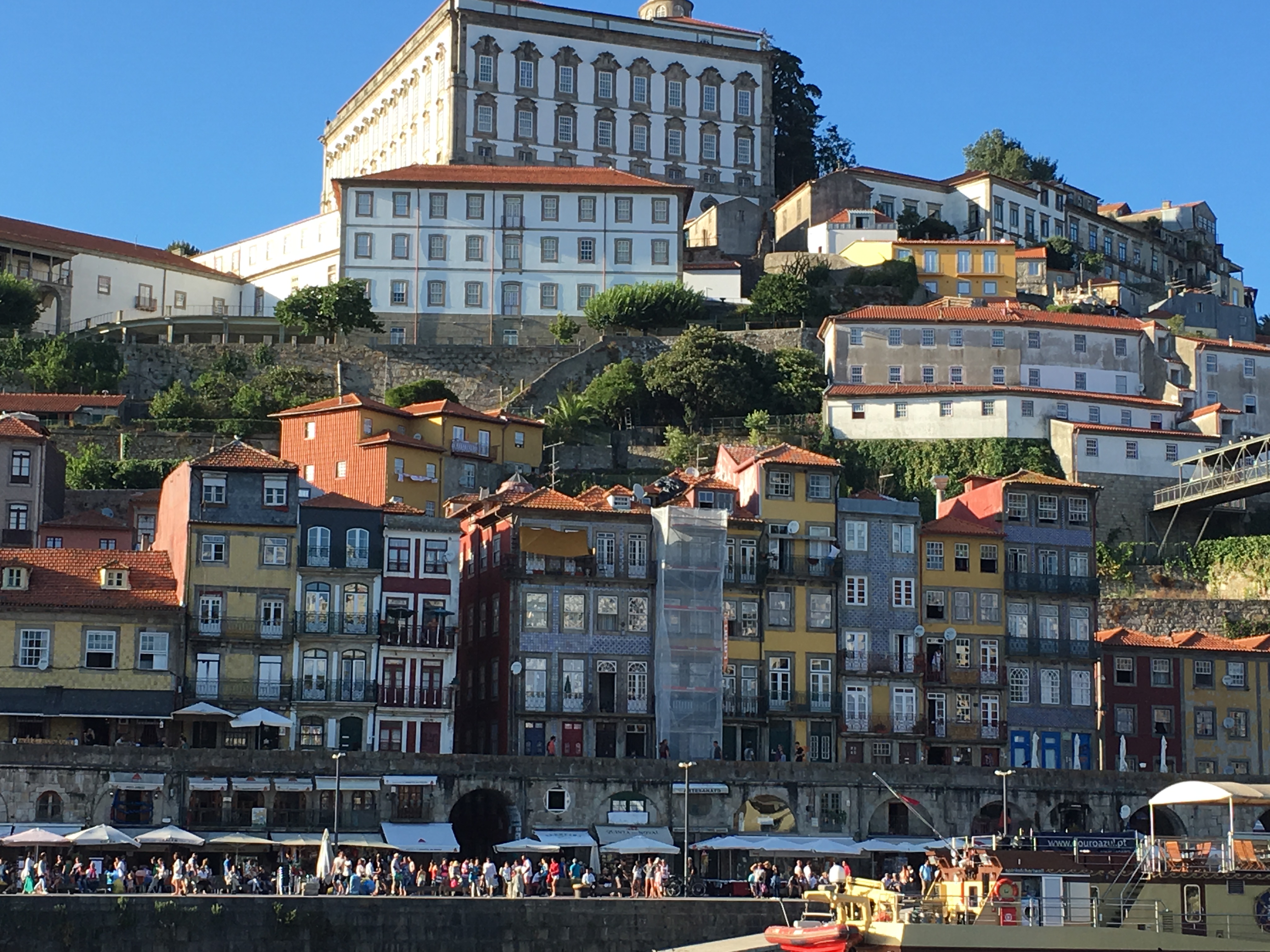 Ribeira District of Porto on the Douro River