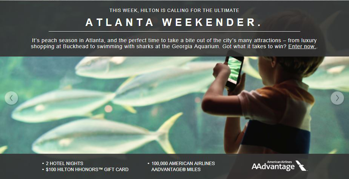 Hilton Atlanta Ultimate Weekender Sweepstakes