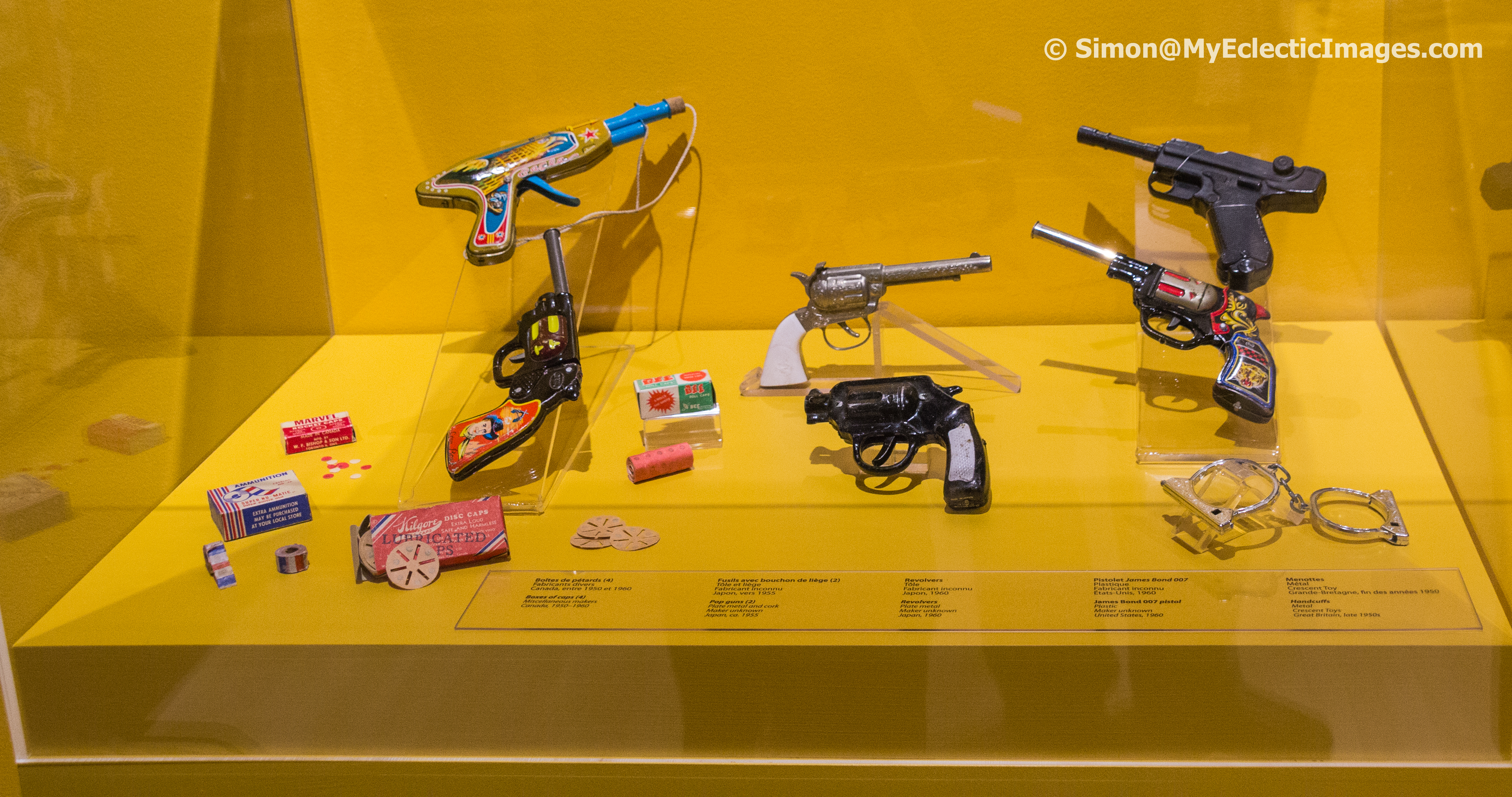 A Display of Toy Guns Spanning More than 50 Years Quebec Museum of Folk Culture