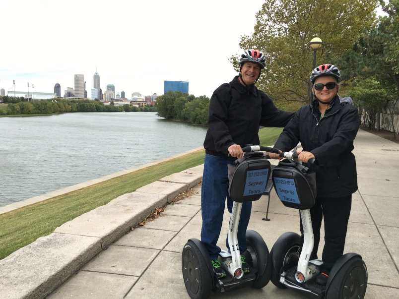 Enjoying our Segway Tour of Indianapolis on Big City Weekend
