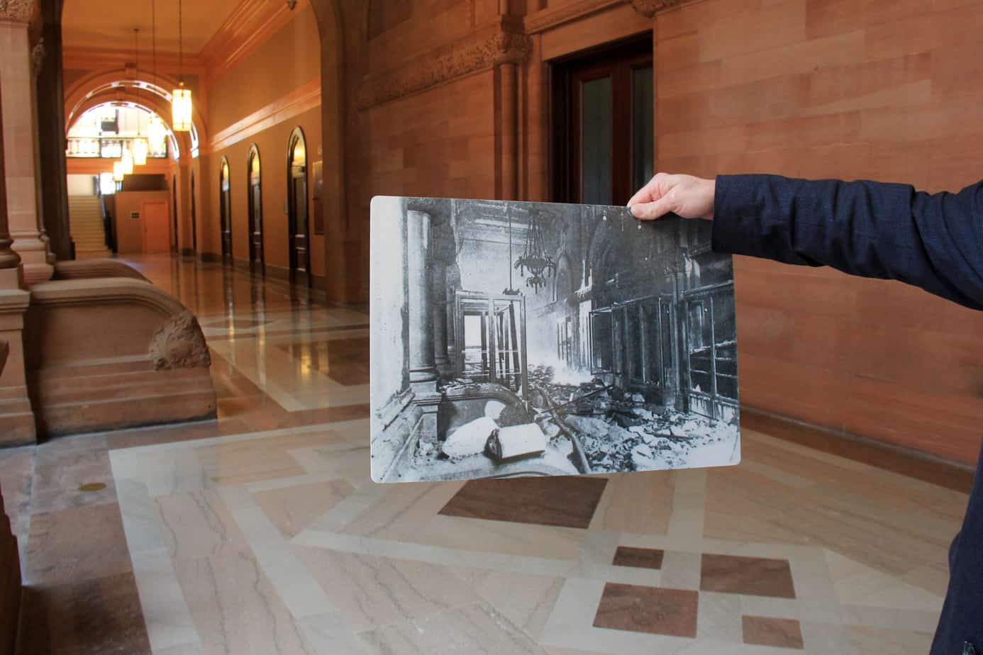 Before and After Fire Restoration New York State Capitol