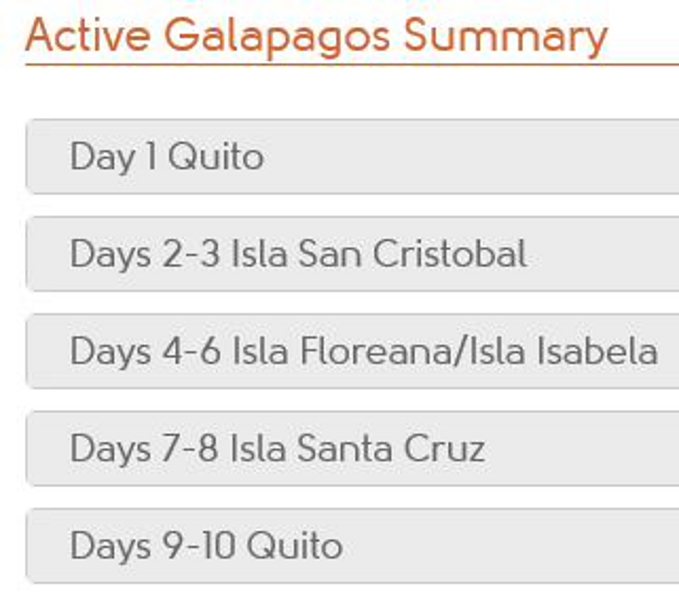 Active Galapagos Worldwide Adventures
