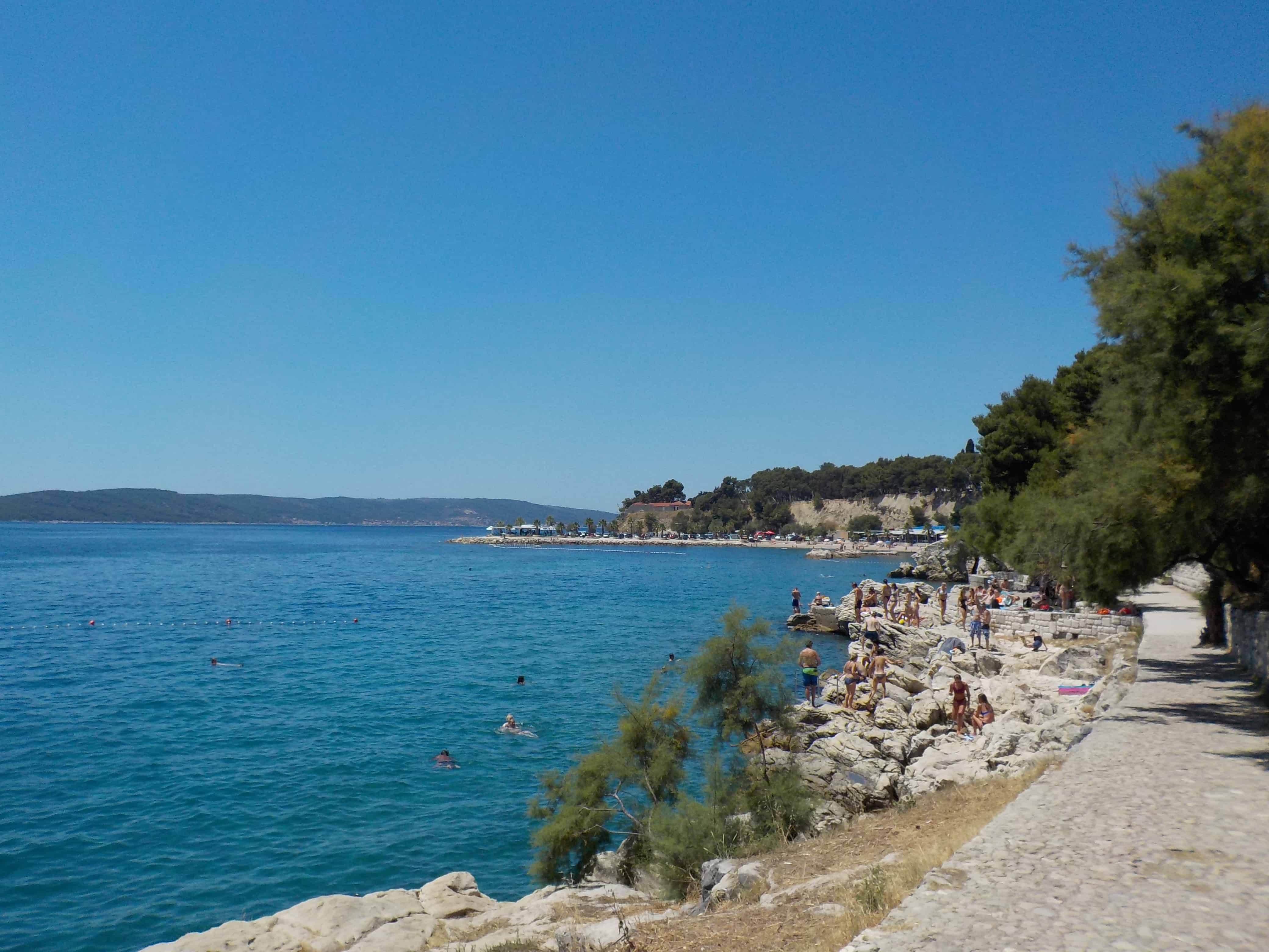 Walking to the Sea in Split Croatia