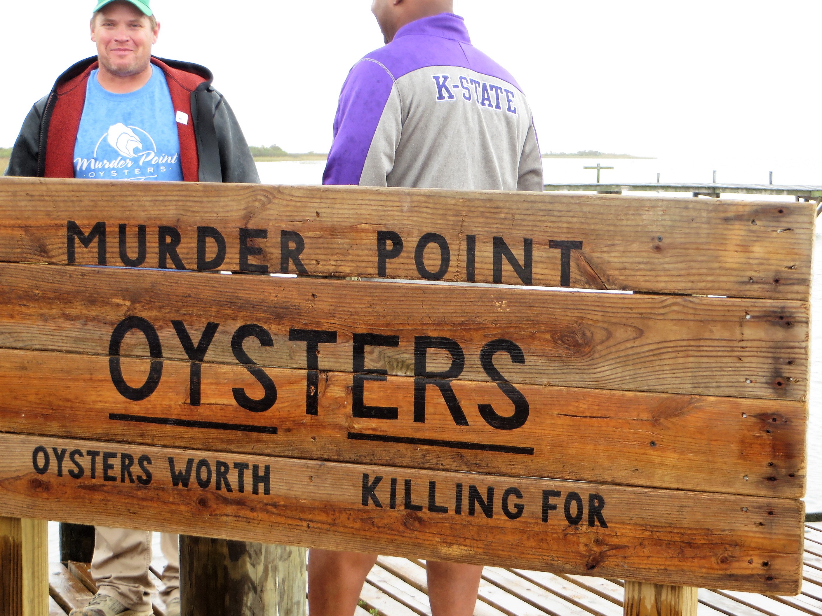 Sign for Murder Point Oyster Farm - Bayou la Batre