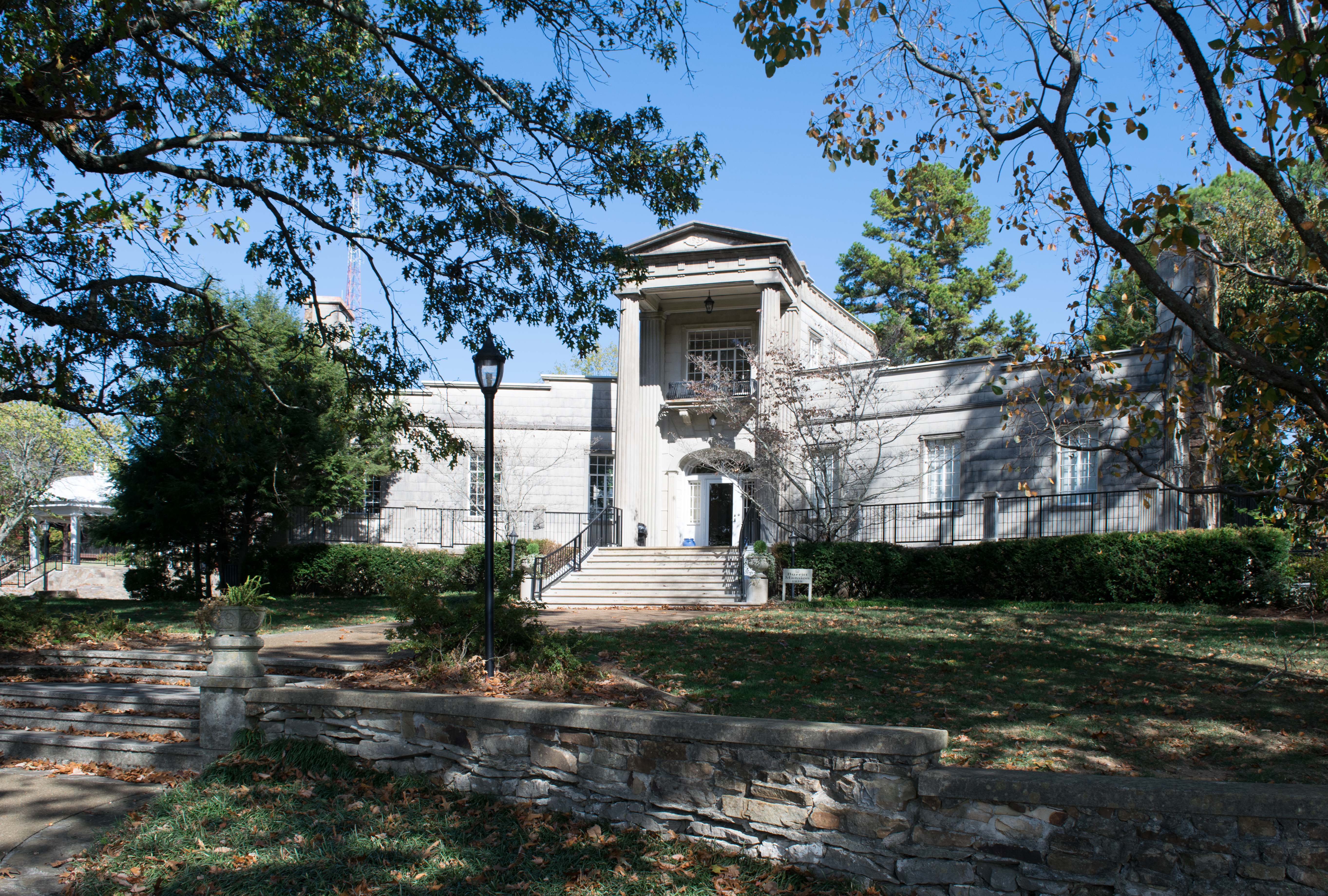 Exterior and main entry to Burritt Mansion Huntsville's First Museum