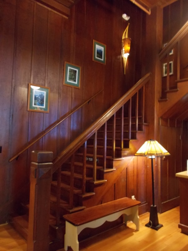 Stairs to Lodge Rooms - Lake Crescent Lodge