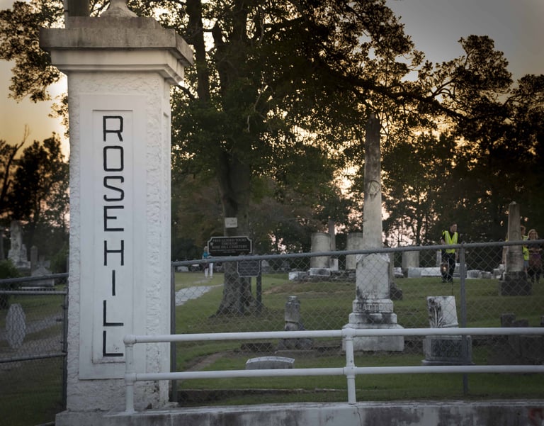 Meridian Roundup-Entry to Rose Hill Cemetery