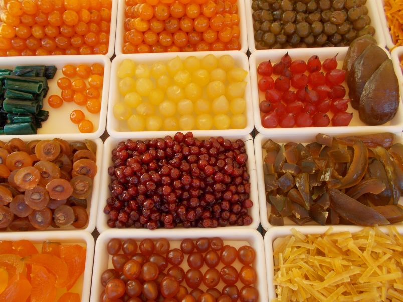 Candied Local Fruits at Cours Saleya Market Nice