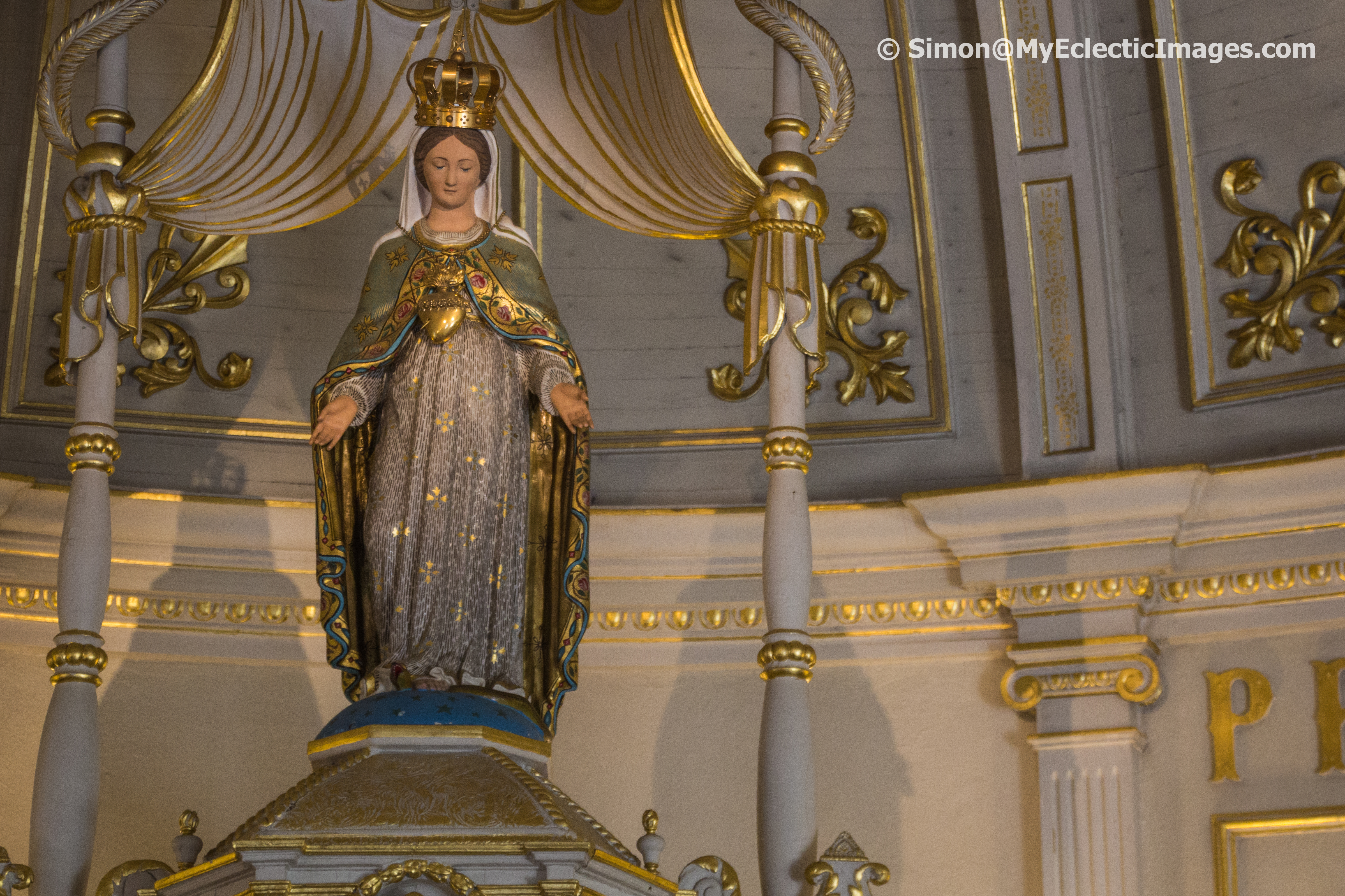 Statue of the Virgin Mary in the Original Church Our Lady of the