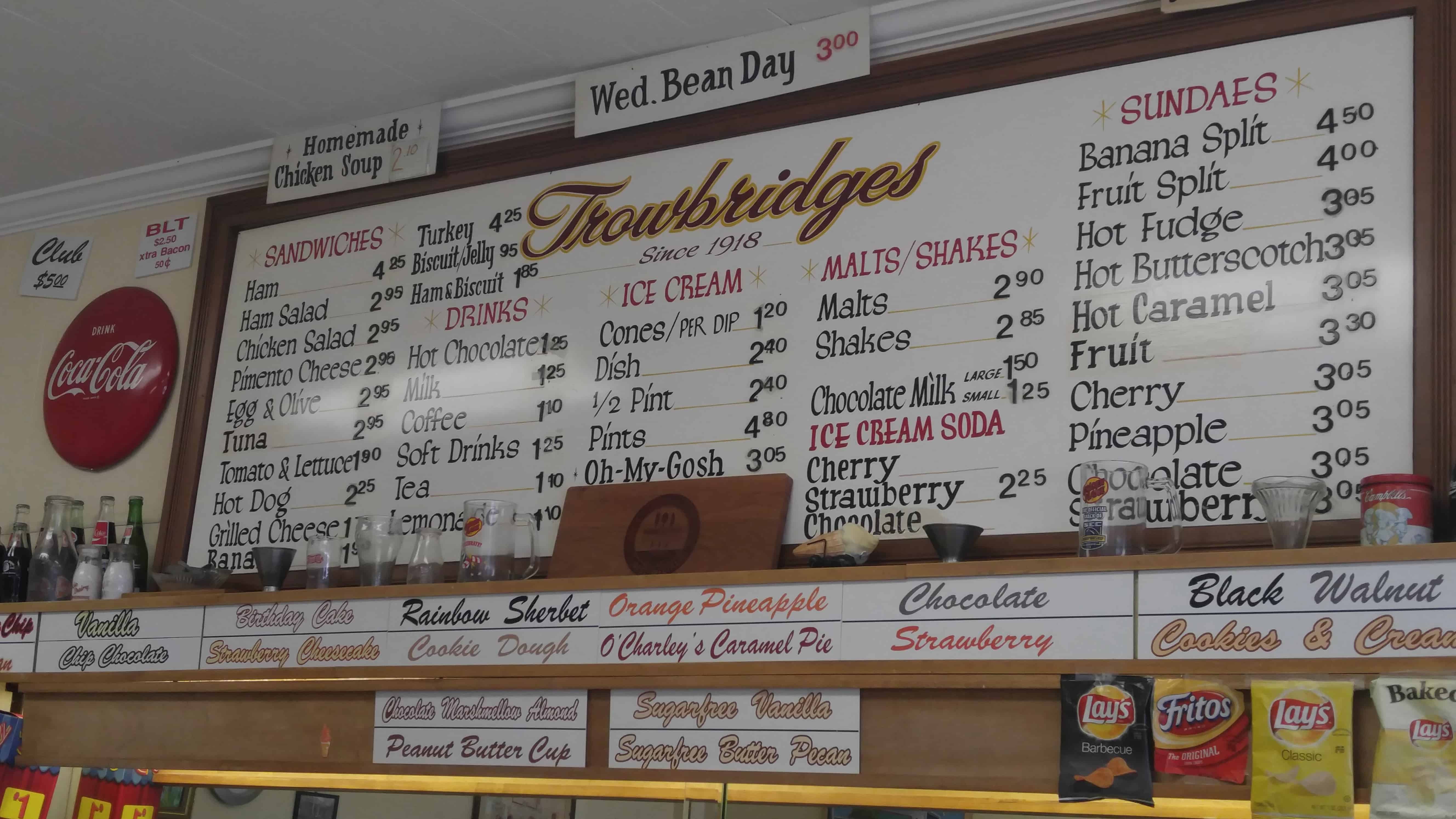 Trowbridge Ice Cream Bar Florence