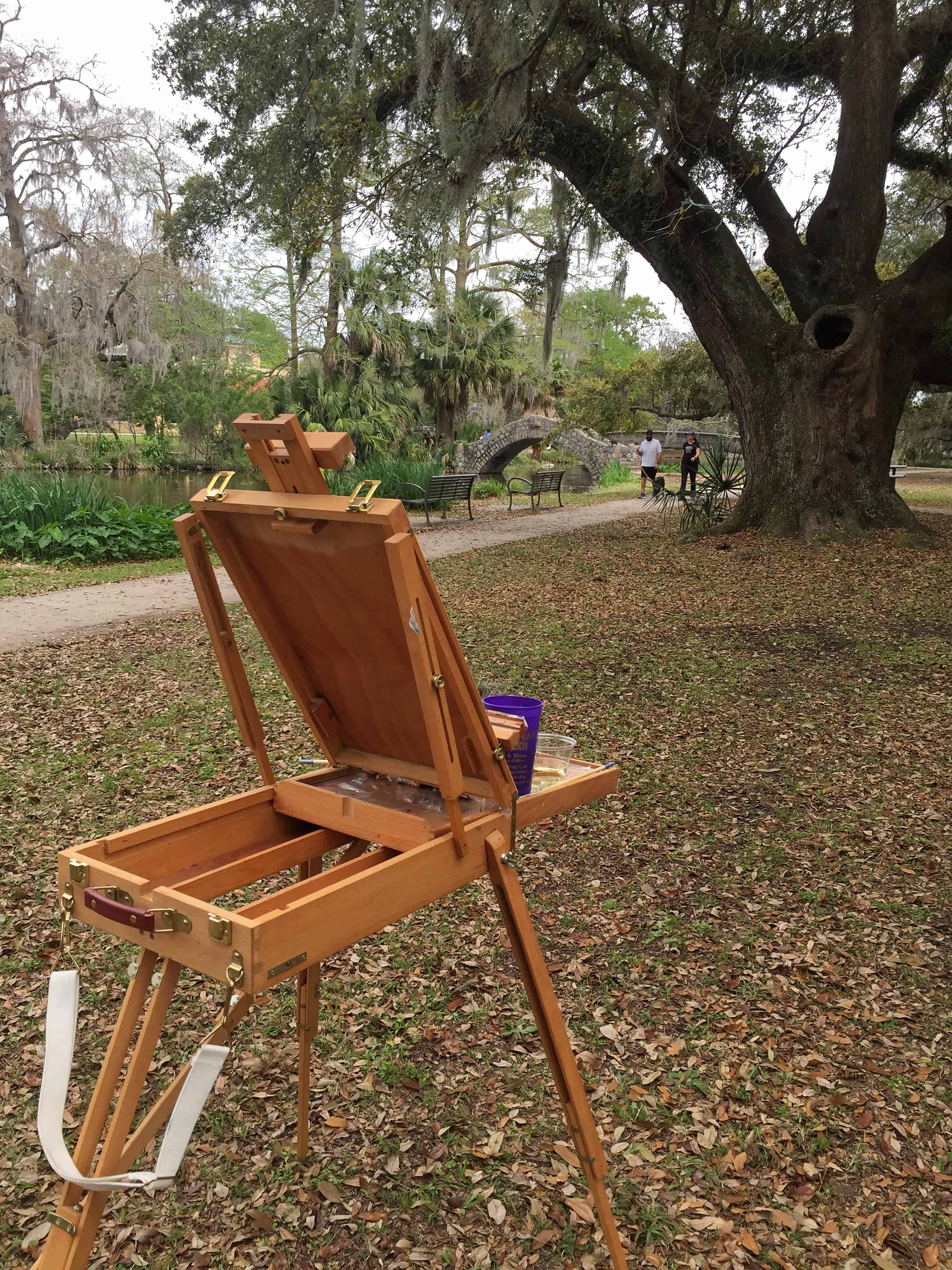 Easel by stream Paint Dat Class New Orleans