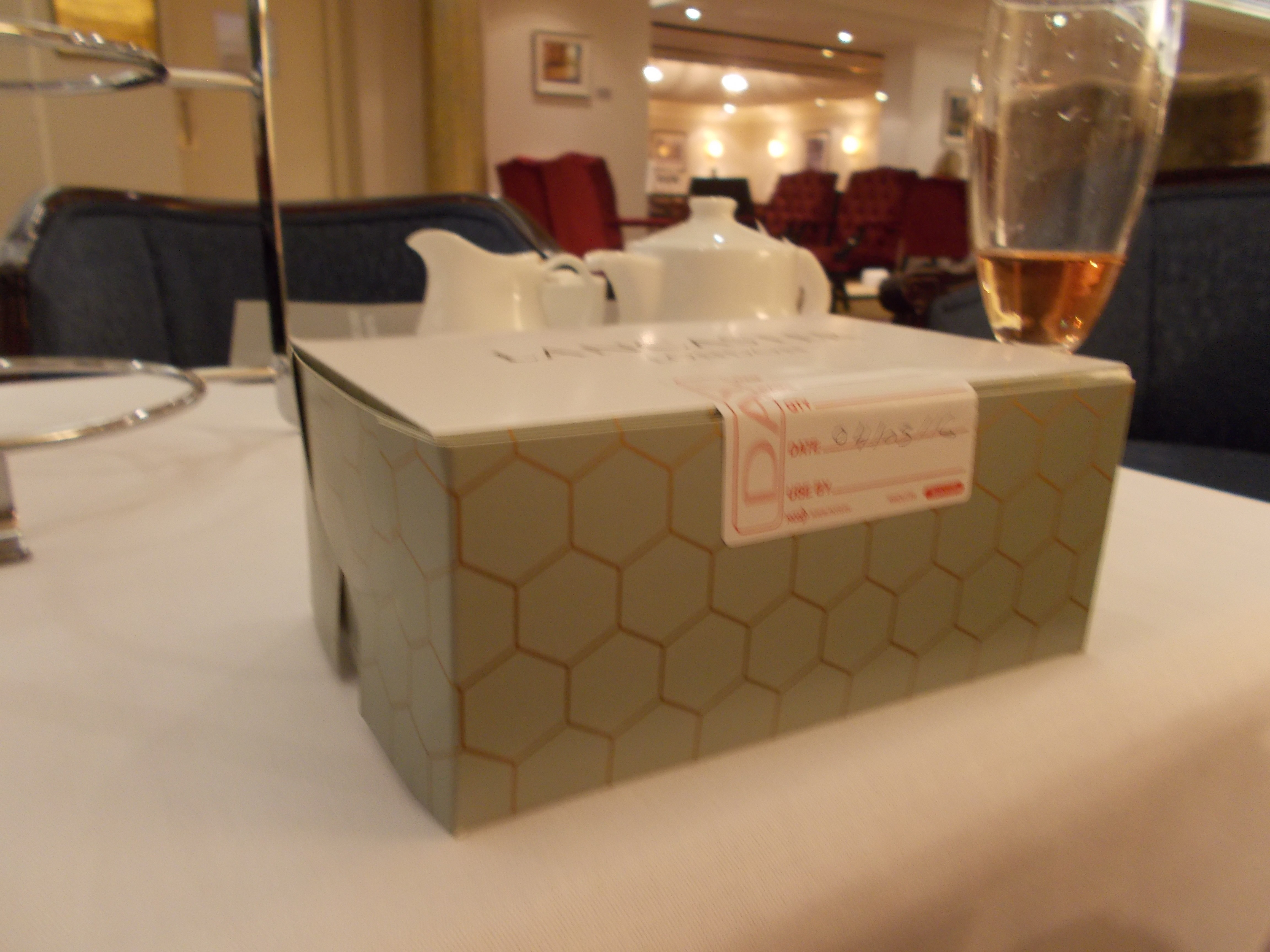 Packaged to go - Lancaster London Afternoon Tea