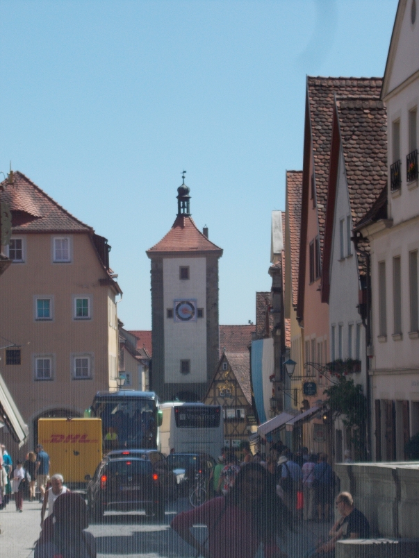 Rothenburg is Less Peaceful out of Pedestrian Only Areas