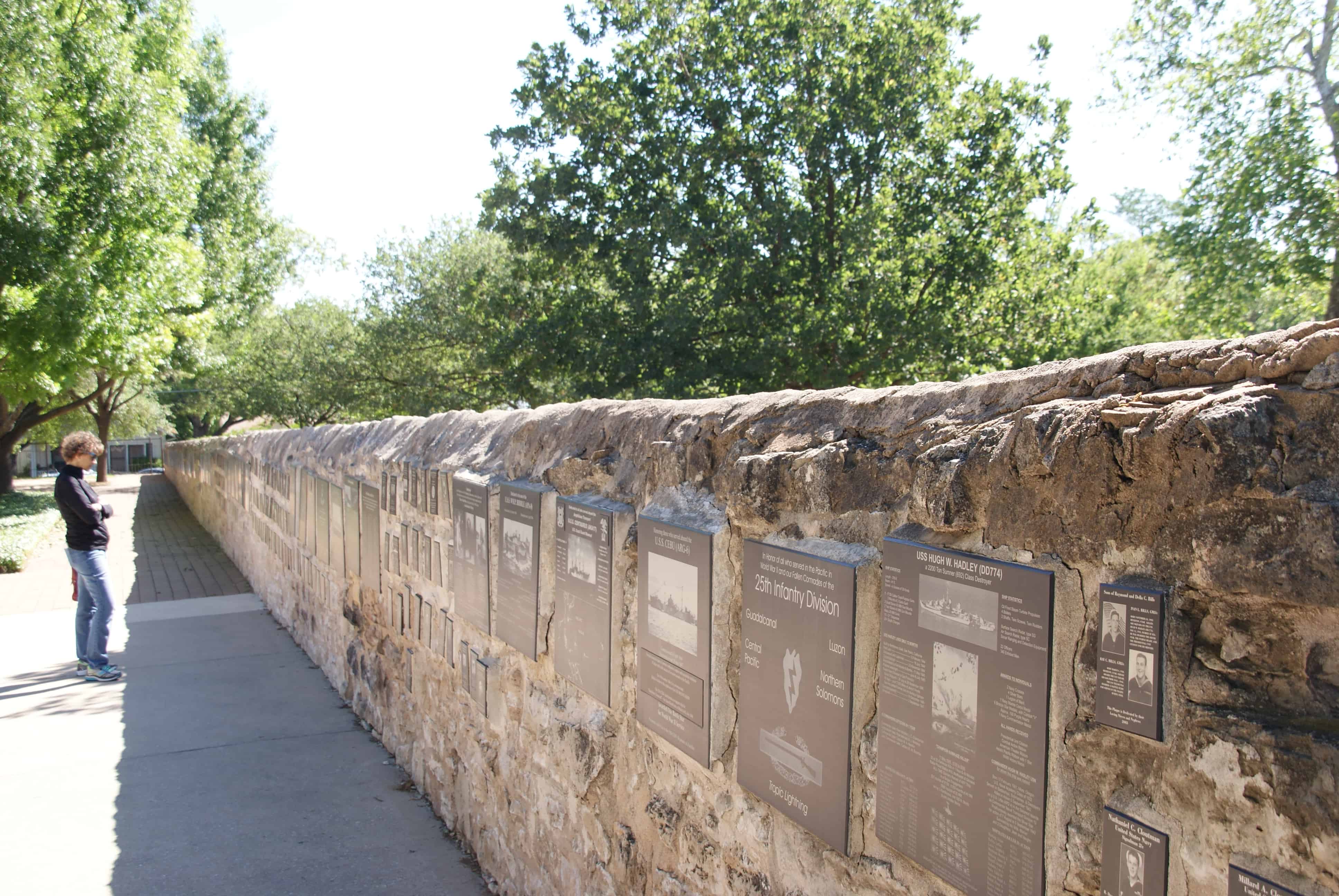 Wall of Honor Pacific War Museum Fredericksburg