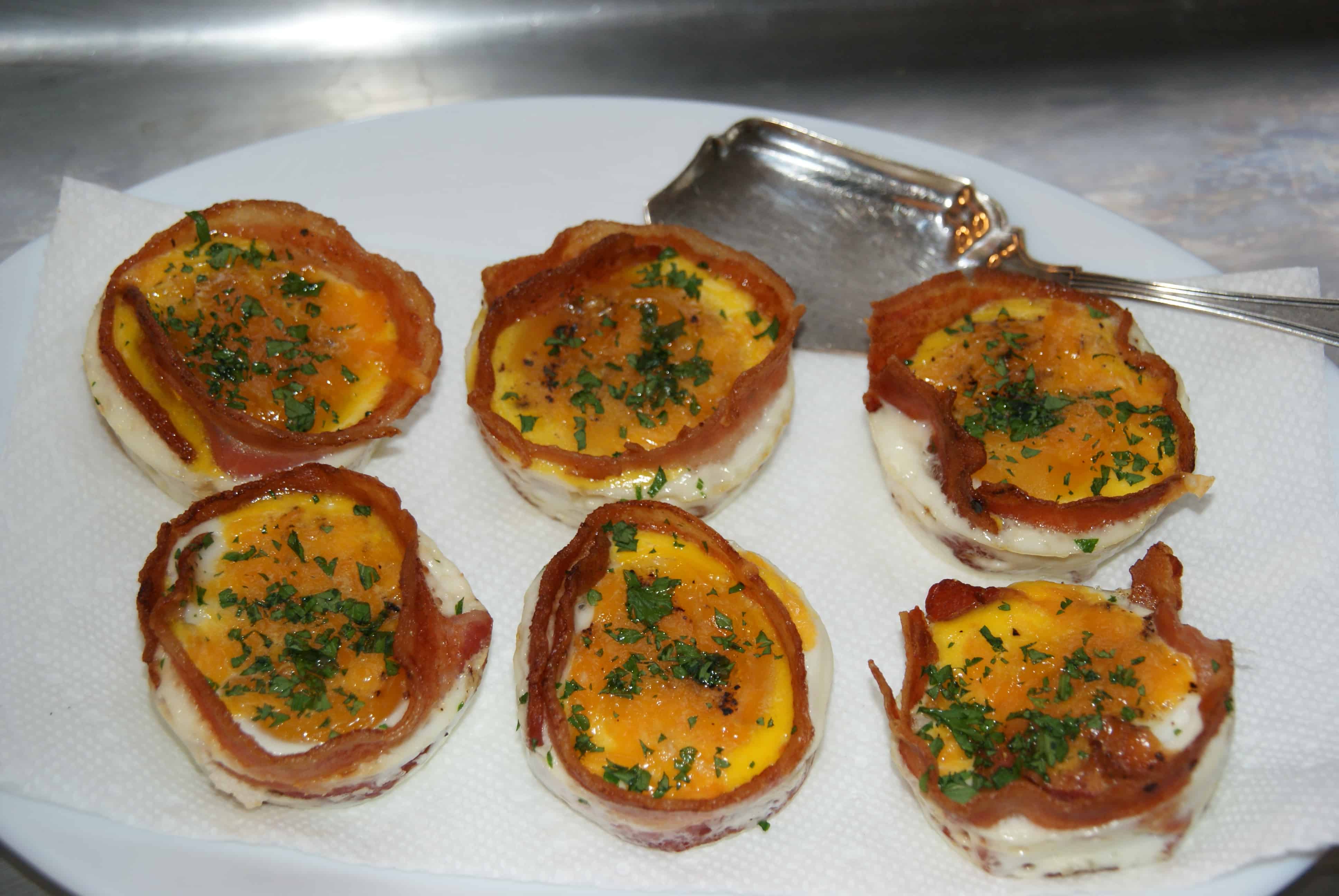 Wonderful bacon wrapped egg cups Wimberly Inn