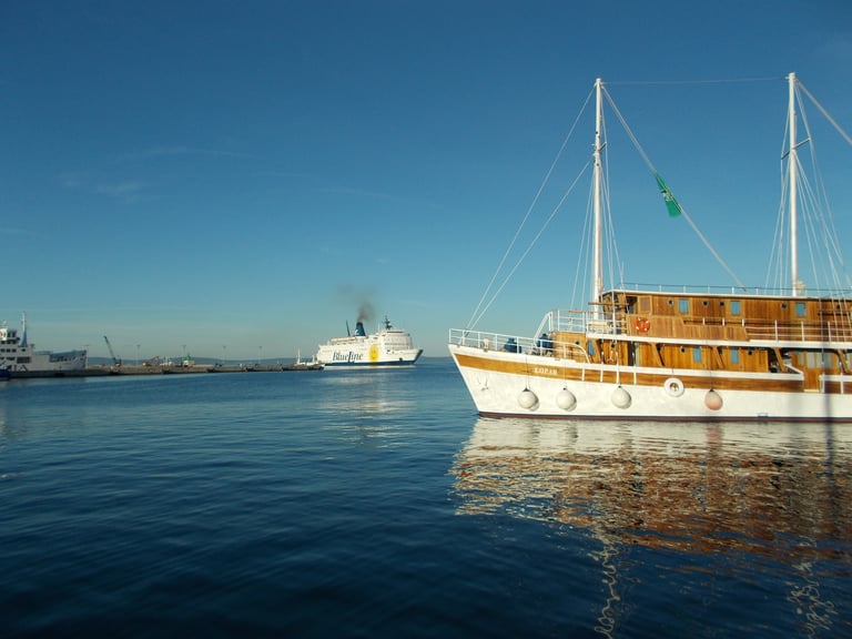 Katarina Line Ship in Split on Croatia Cruise