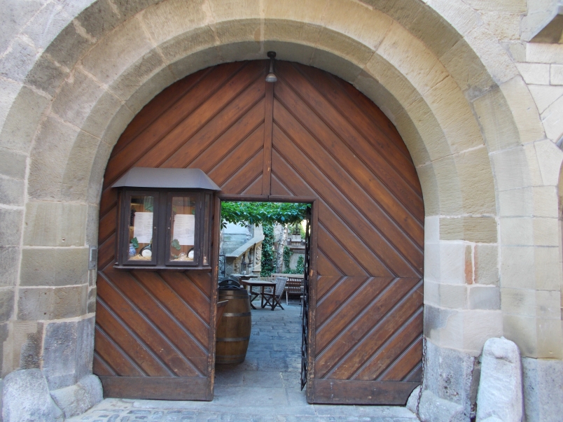 Entrance to Courtyard Restaurant Wurzburg