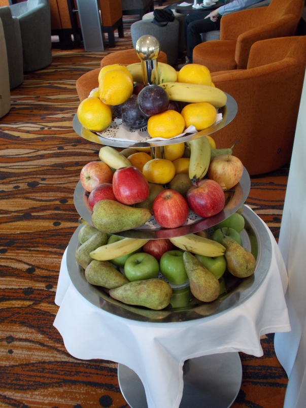 Fresh Fruit is Always Available in the Panorama Lounge