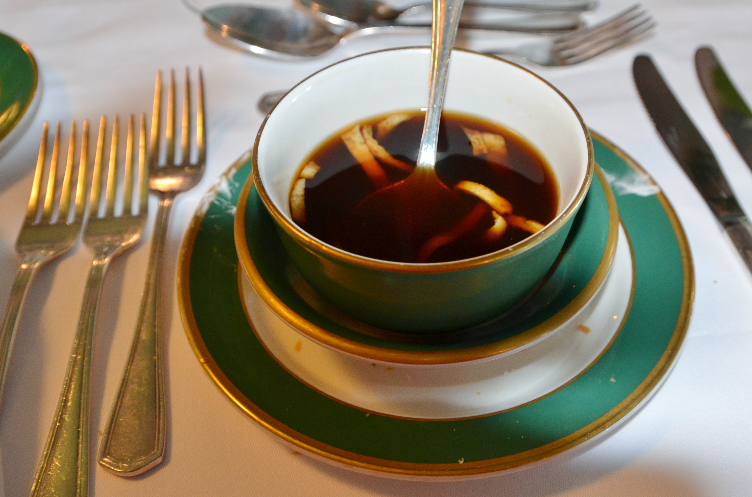 Roasted Beef Broth at the Grand Hotel on Mackinac Island