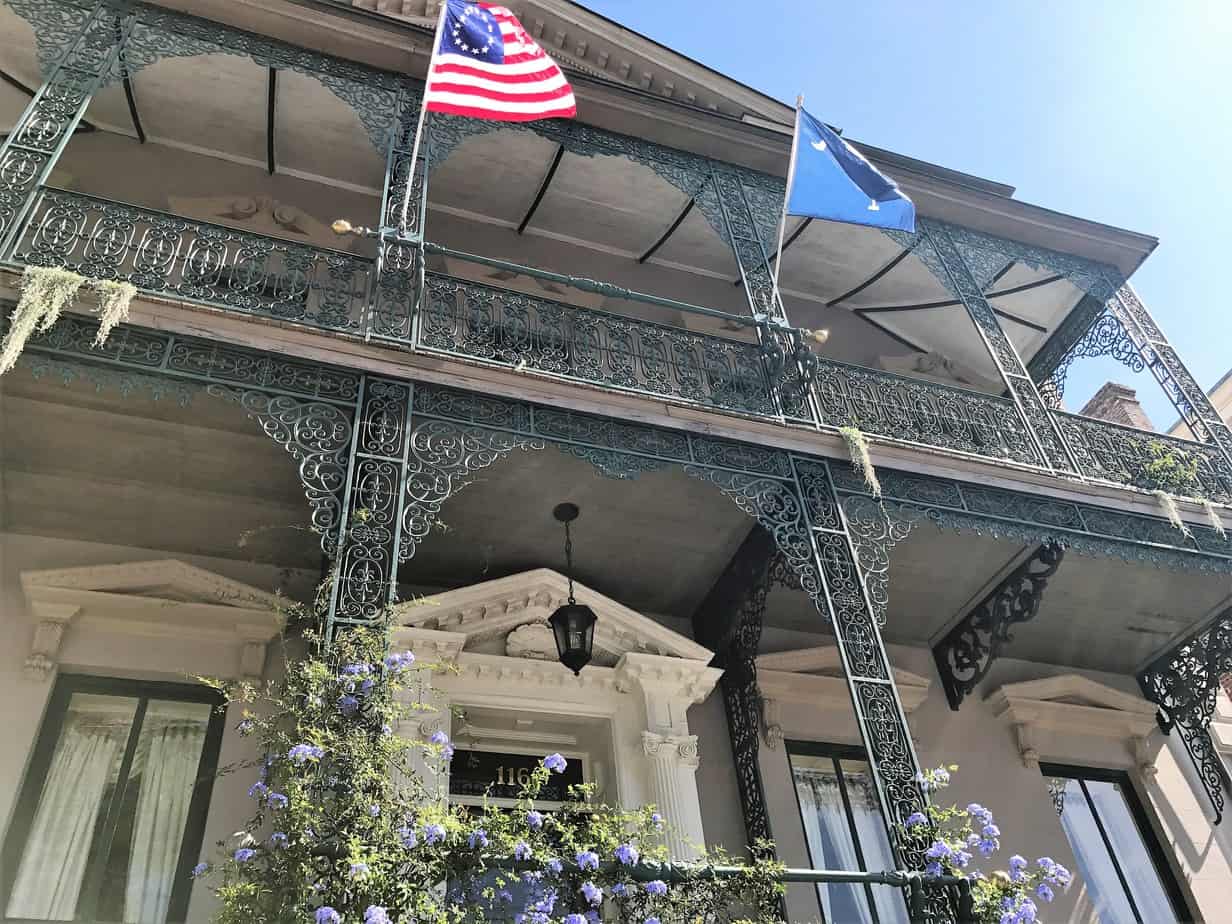 Visiting Charleston South Carolina - front exterior of John Rutledge House Inn