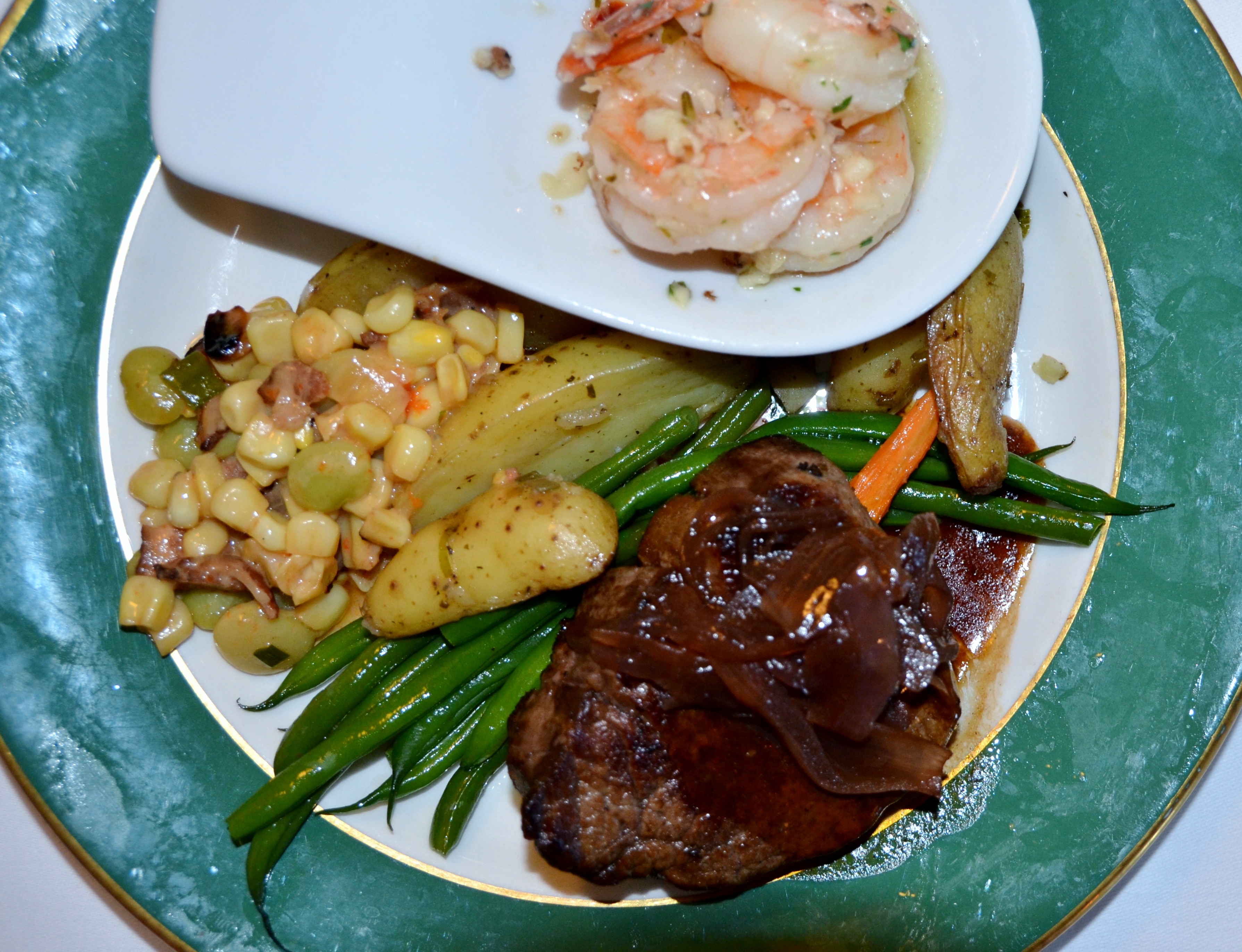 Filet Mignon and Shrimp at the Grand Hotel on Mackinac Island