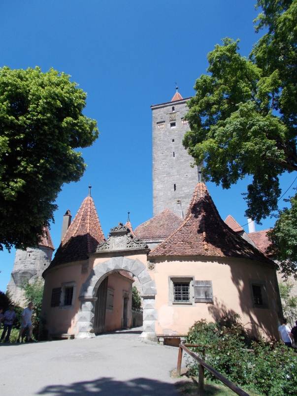 The Castle Gate Separates the Castle Gardens from the Town of Rothenburg