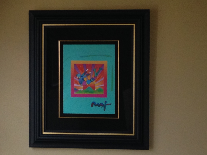 Cosmic Flyer with Sun on Blends by Peter Max