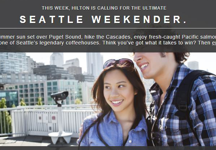Feature Hilton Seattle Weekender Travel Sweepstakes