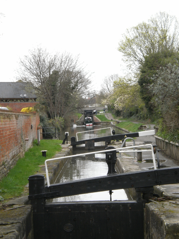 Canal Boat Approaching Stratford-upon-Avon
