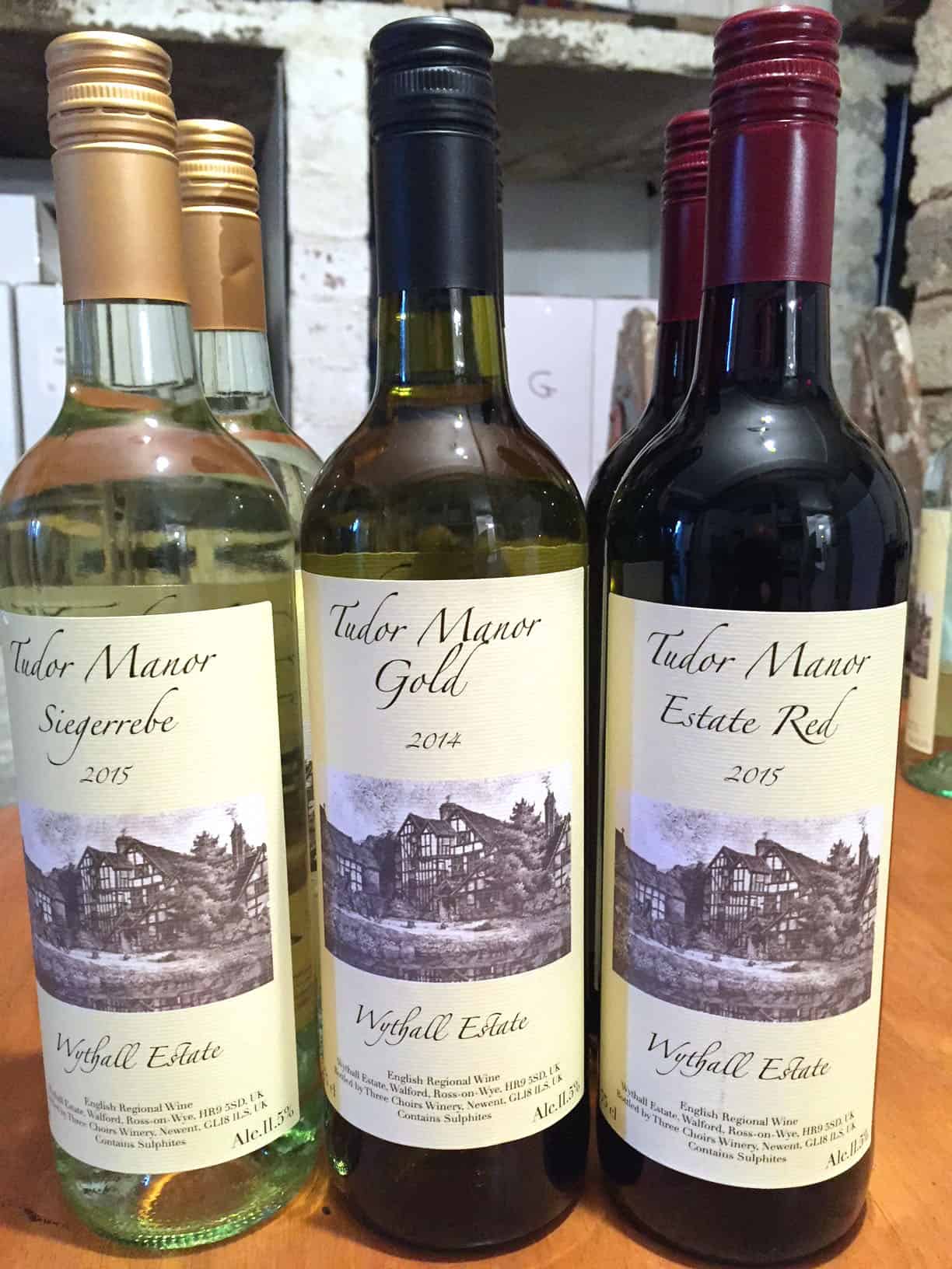 Tudor Manor wines from Wythall Vineyards, Ross-on-Wye England