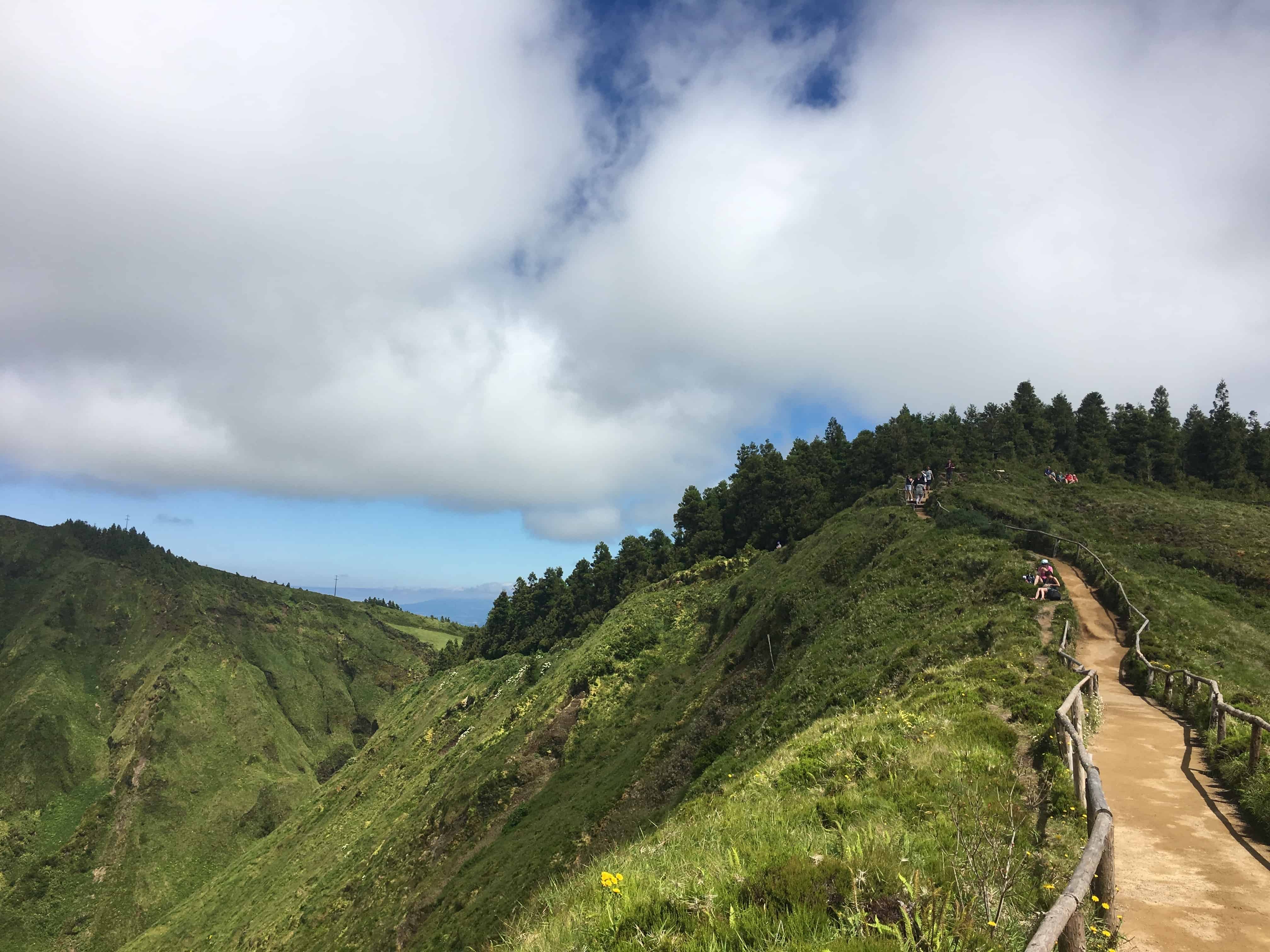 Trail at Miradouro da Boca do Inferno, Sao Miguel, Azores