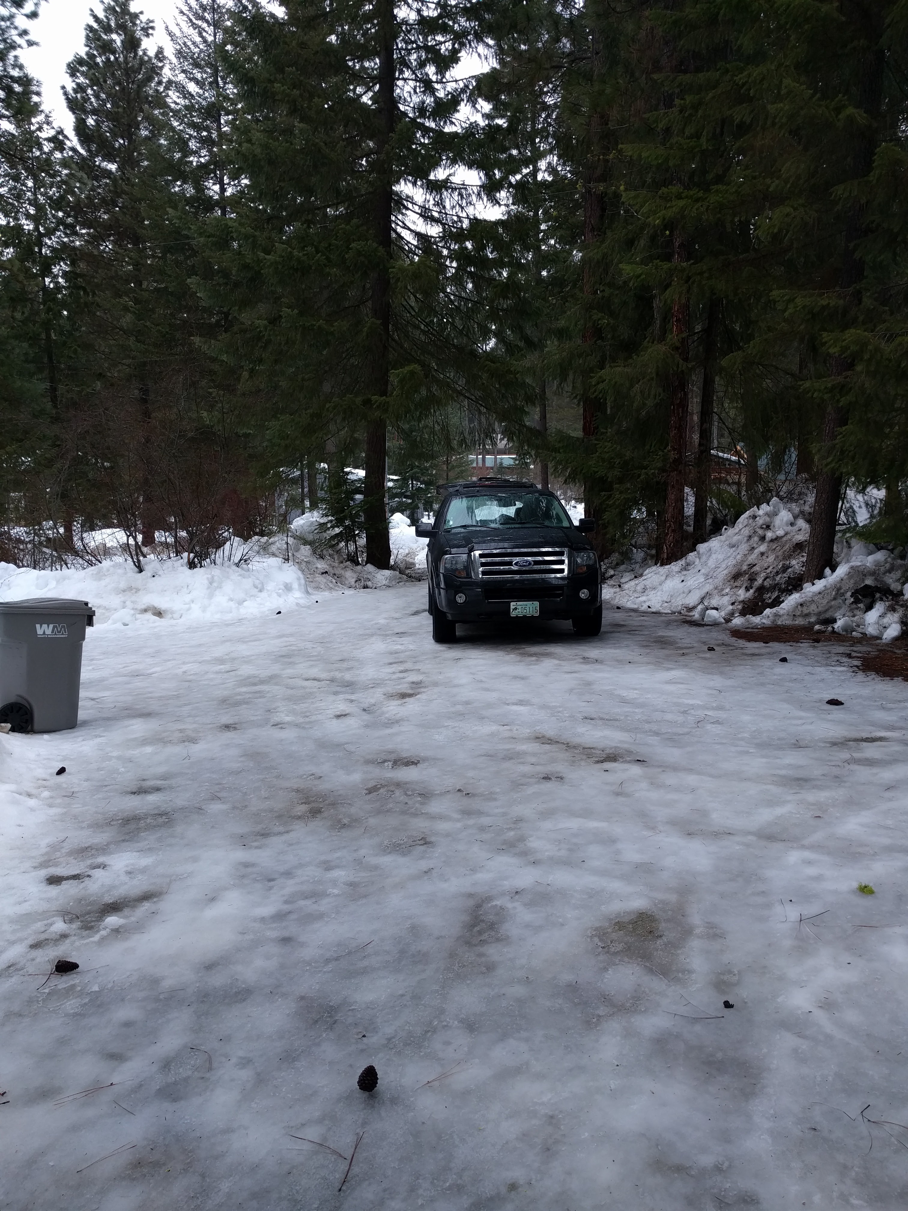 icy driveway