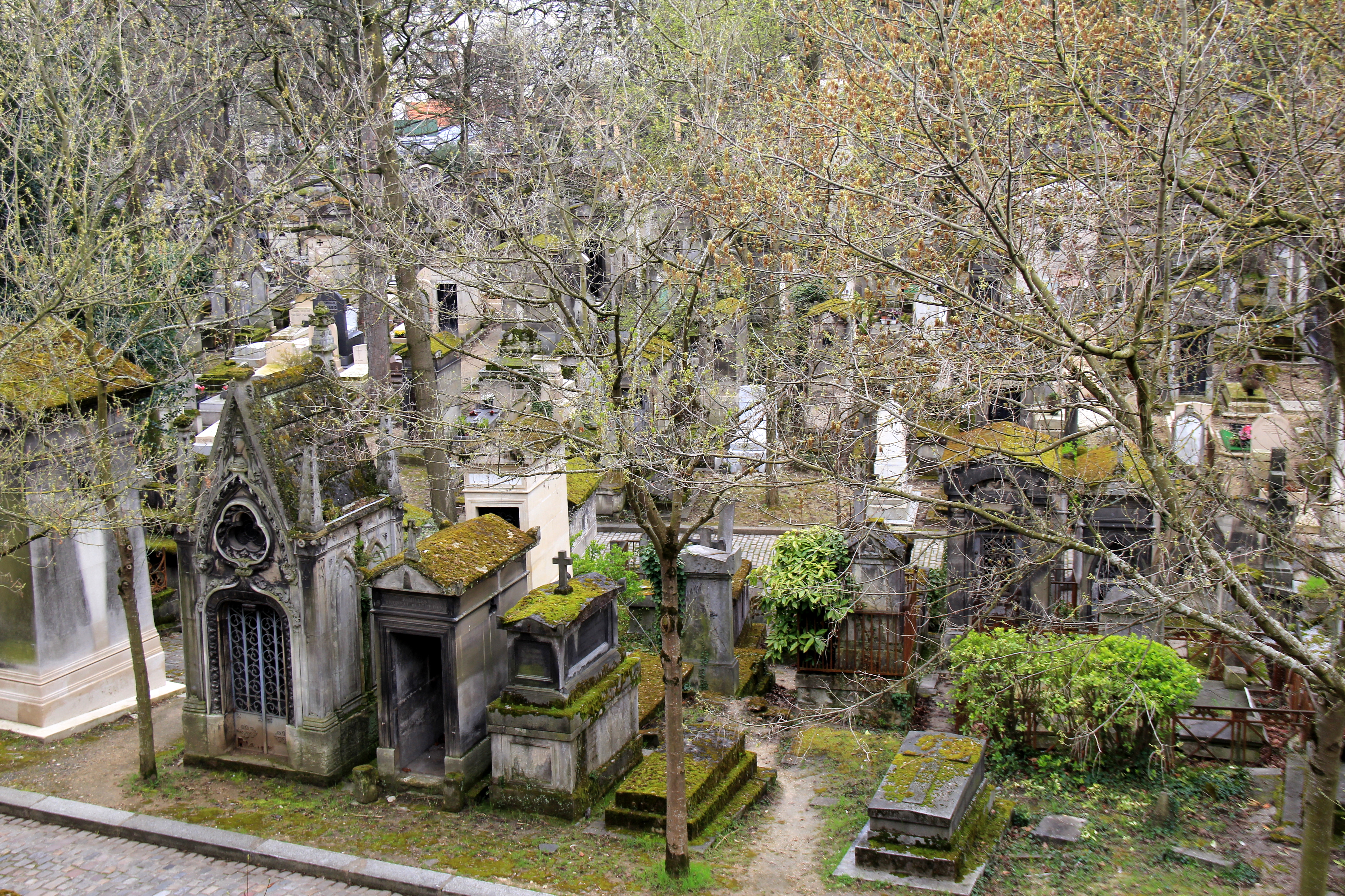 Pere Lachaise Cemetery Birds Eye View