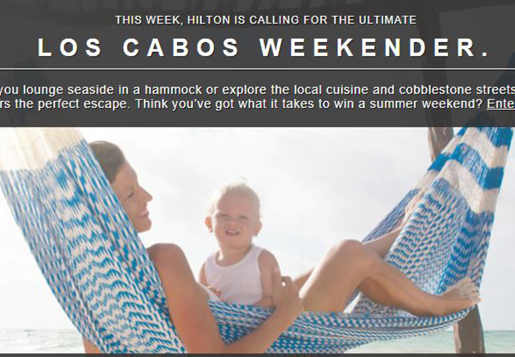 Hilton Los Cabos Weekender Sweepstakes Feature