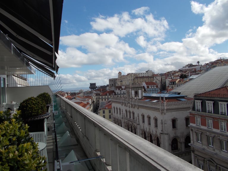 Looking towards river Altis Avenida Lisbon