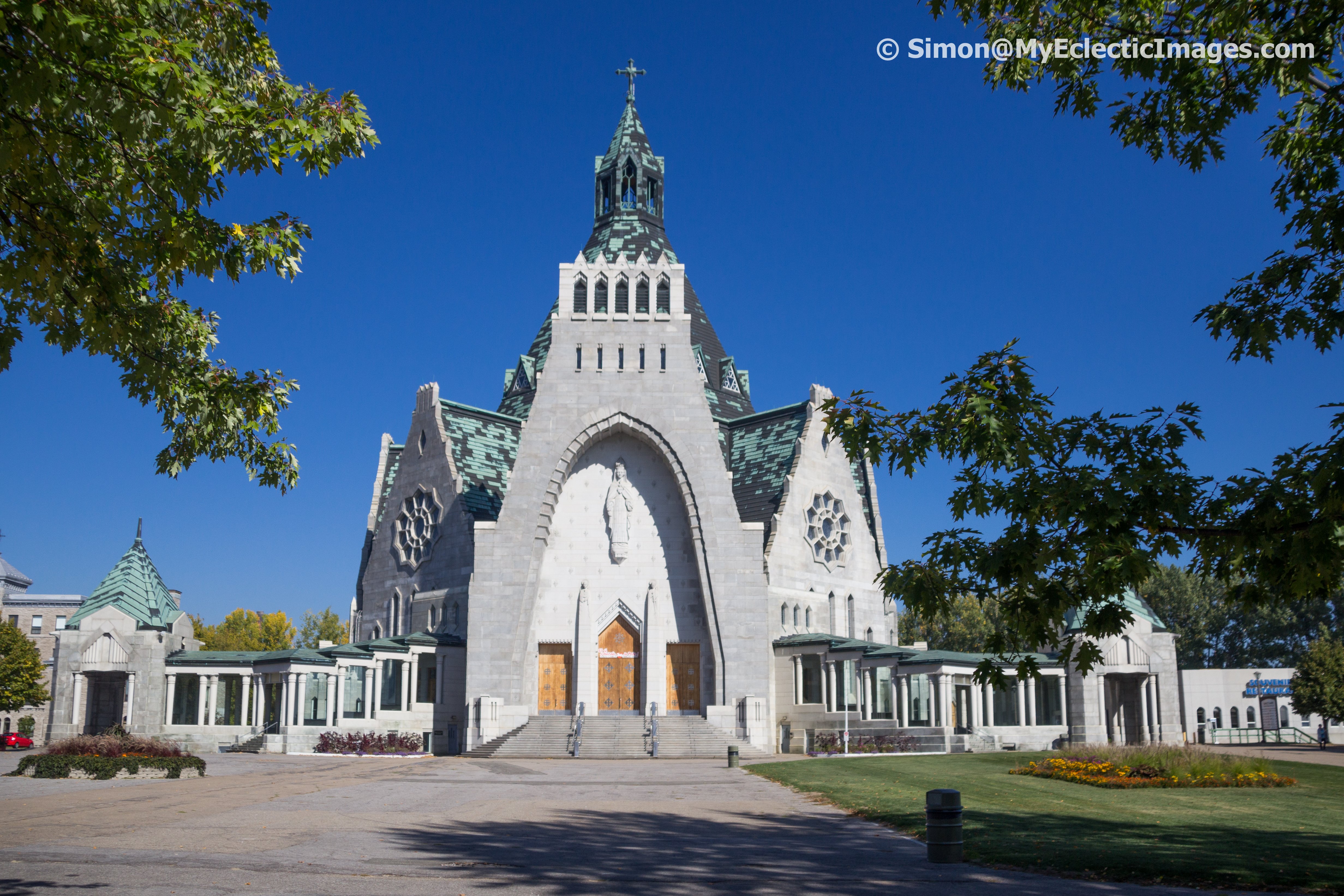 The Main Entrance to the Basilica Notre-Dame-du-Cap - Our Lady of the Cape