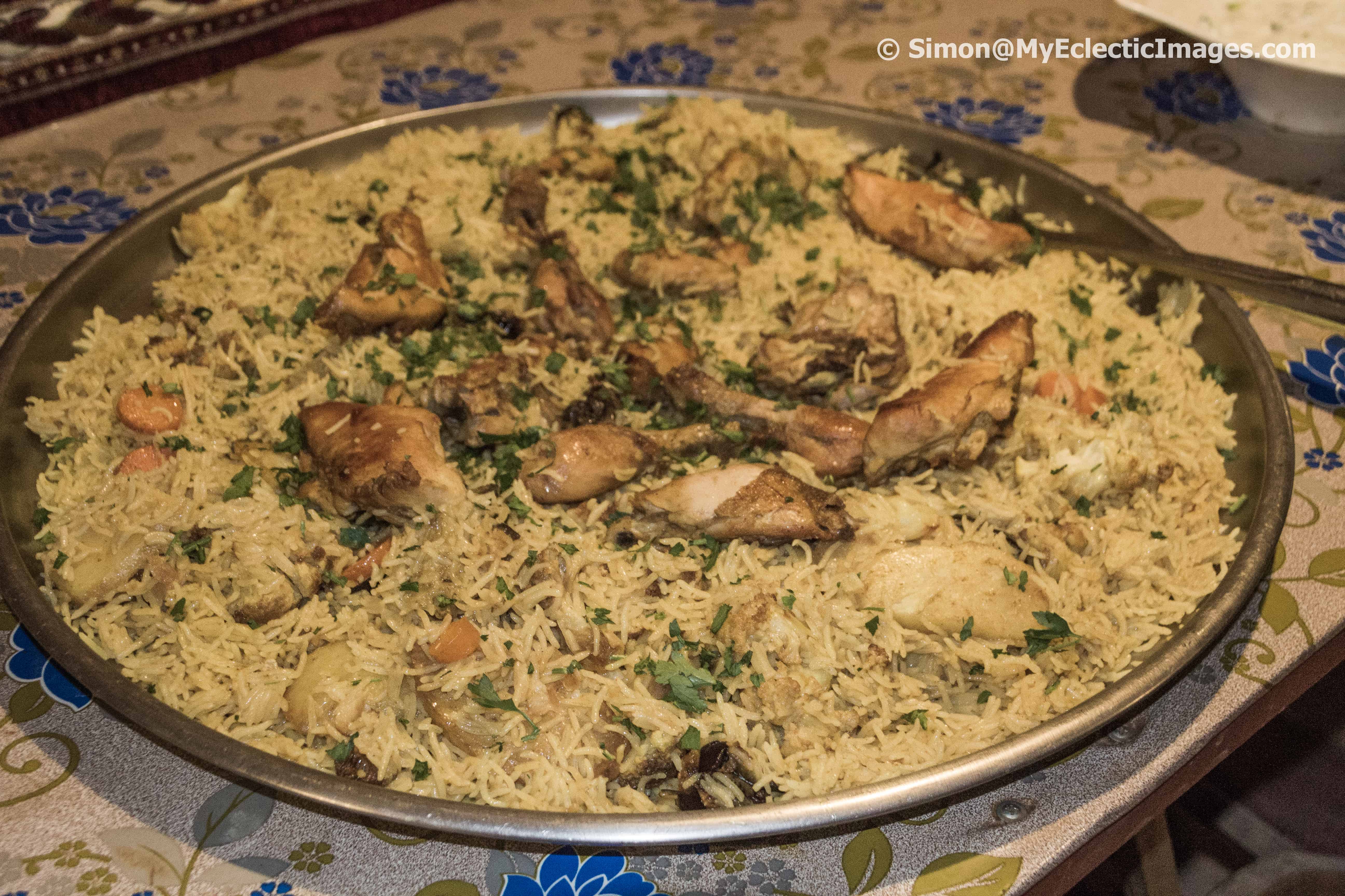Upside-Down Chicken Bedouin Style Meal in Wadi Rum Jordan